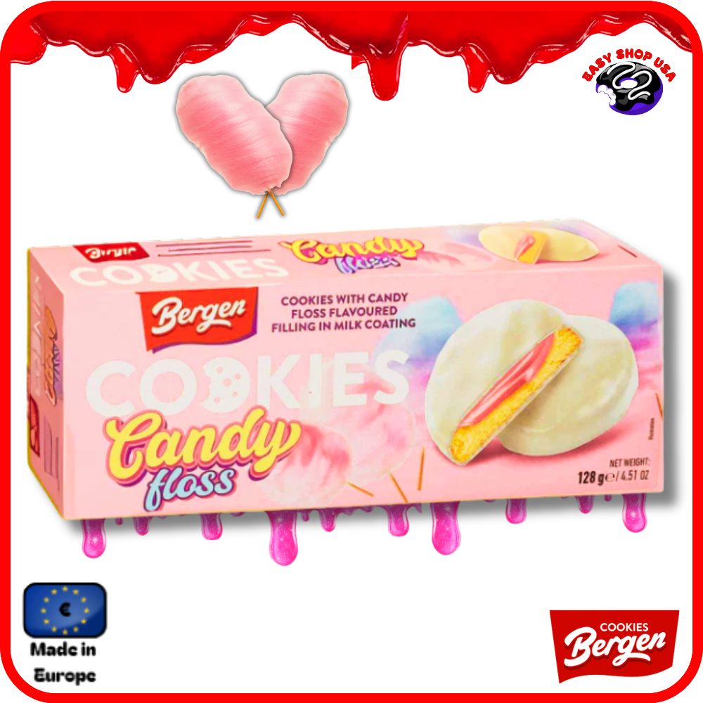 BERGEN - COOKIE CANDY FLOSS - BARBE A PAPA - 128 g