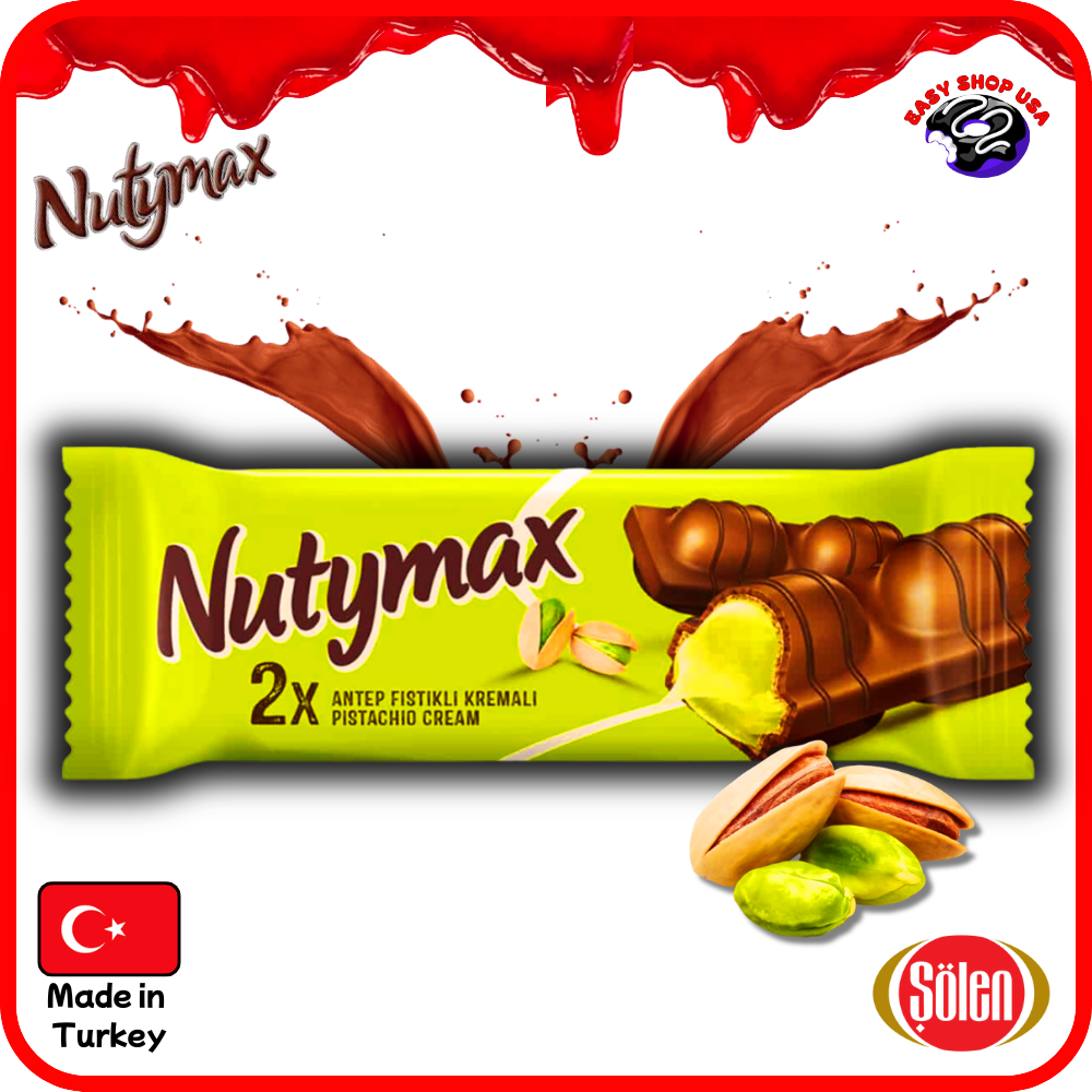 NUTYMAX - GAUFRETTE FOURRÉE À LA CRÈME DE PISTACHE - 44 g