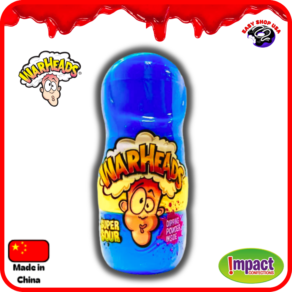 WARHEADS - TETINE & POURDRE ACIDE - FRAMBOISE BLEU - 40 g