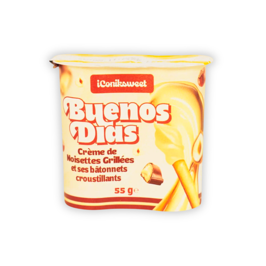 BUENOS DIAS - Crème de noisette & bâtonnets croutillants - 55 g