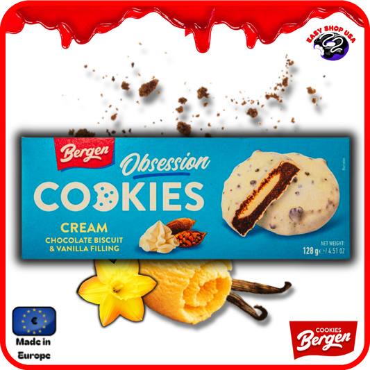 BERGEN - COOKIE CHOCOLAT & CREME VANILLE - 128 g