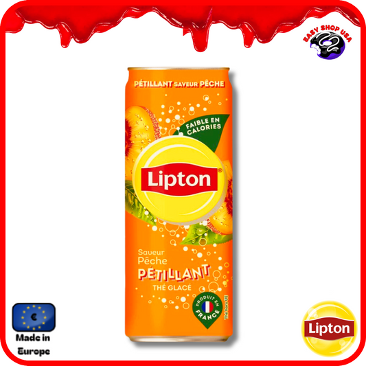 LIPTON - ICE THÉ PÊCHE PÉTILLANT - 33 CL