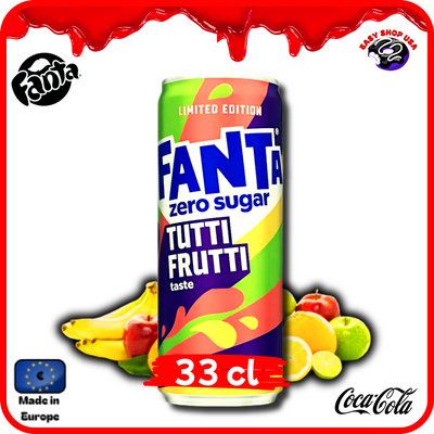 FANTA - TUTTI FRUTTI - SANS SUCRE - 33 cl