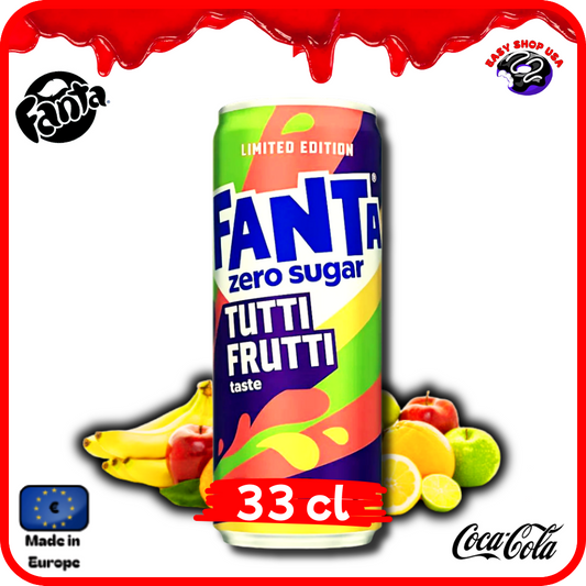 FANTA - TUTTI FRUTTI - SANS SUCRE - 33 cl