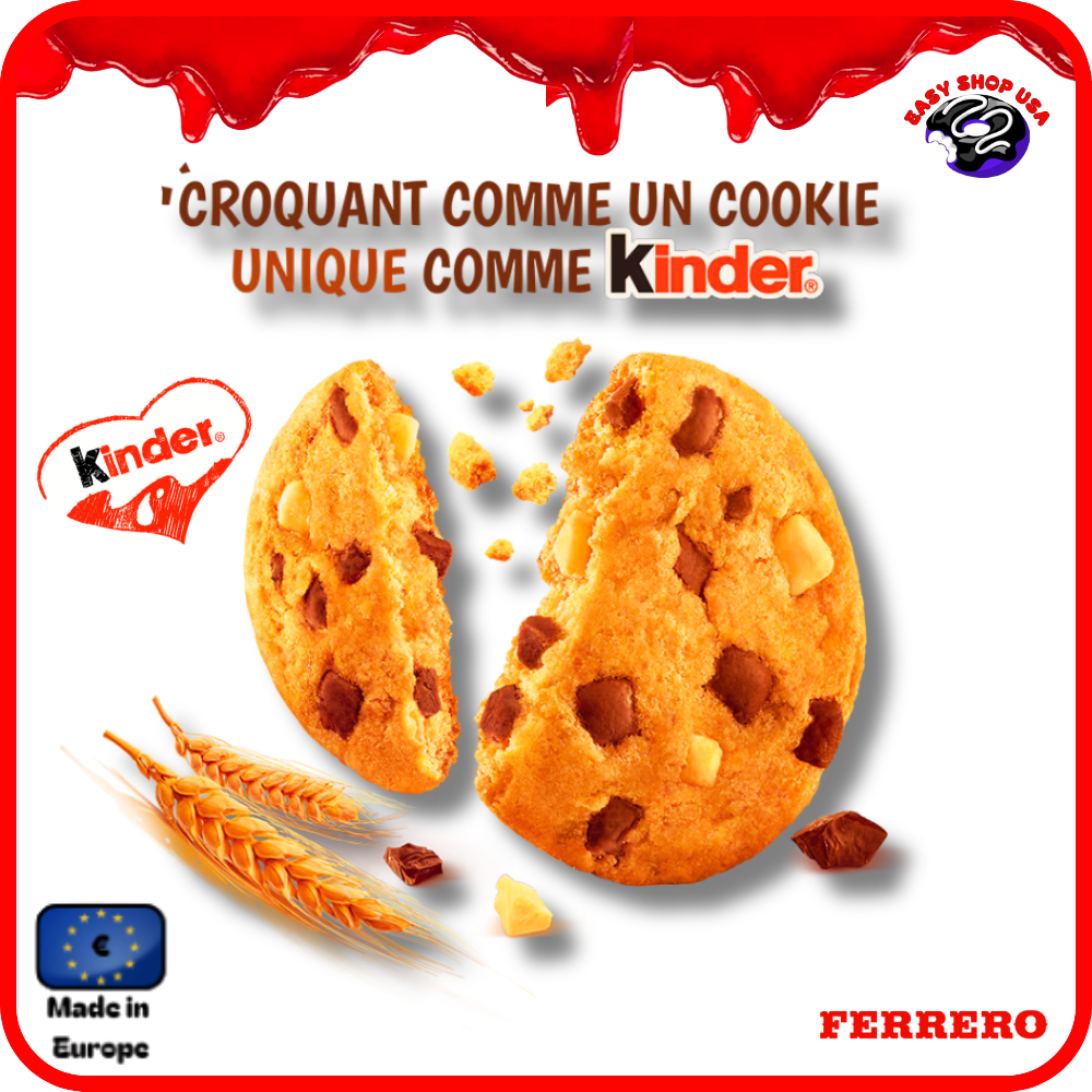 KINDER - CRUNCHY COOKIE x8 - 136 g