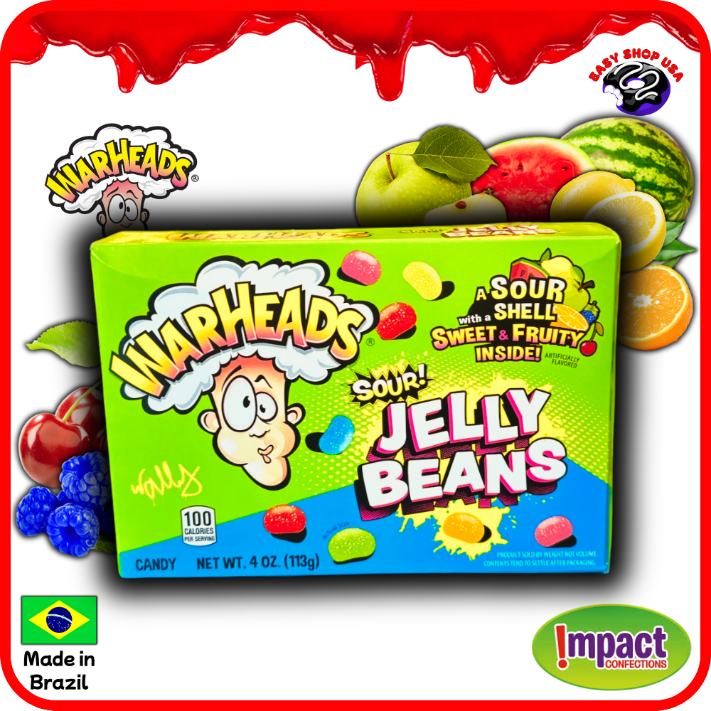 BONBONS FRUITÉS, GELIFIÉS & ACIDULÉS - WARHEADS - 113 g