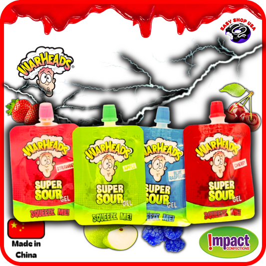 WARHEADS - BONBON EN GEL ACIDULÉ - 4 SAVEURS - 20 g