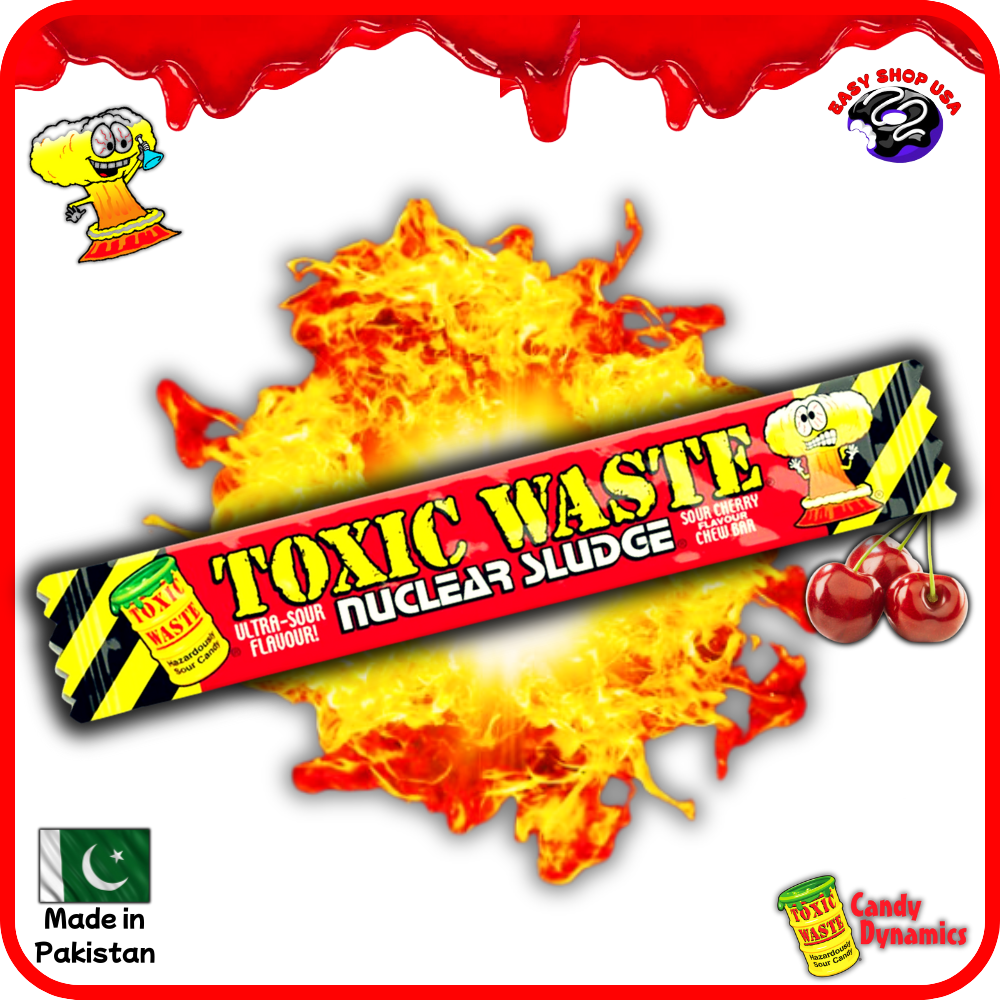 BONBON GÉLIFIÉ & ACIDULÉ – CERISE – TOXIC WASTE - 20 g