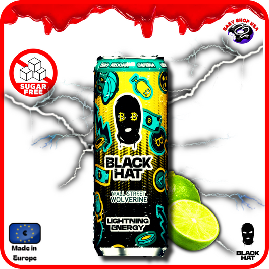 ENERGY DRINK -  BLACK HAT - WALL STREET WOLVERINE - 50 cl