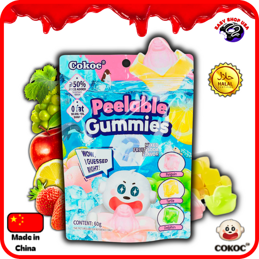 BONBON A PELLER - COKOC - 3 FRUITS - 60 g