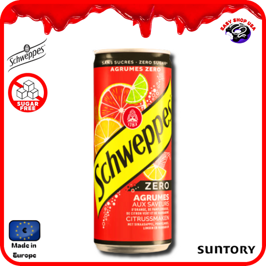 SCHWEPPES - AGRUMES - SANS SUCRES - 33 cl