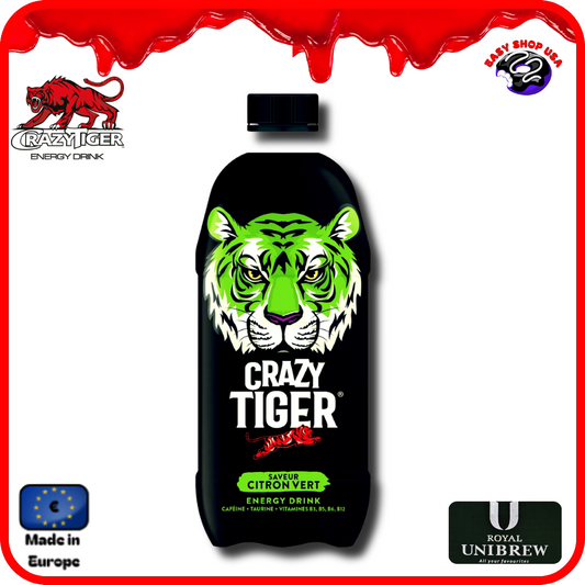 ENERGY DRINK - CRAZY TIGER - CITRON VERT - 1 L
