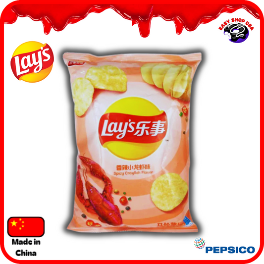 LAYS – SPICY CRAYFISH – ÉCREVISSE ÉPICÉE – 70 G