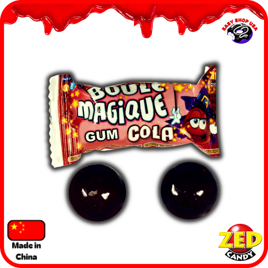 BOULE MAGIQUE GUM - COLA - ZED CANDY - 1/10 UNITÉS