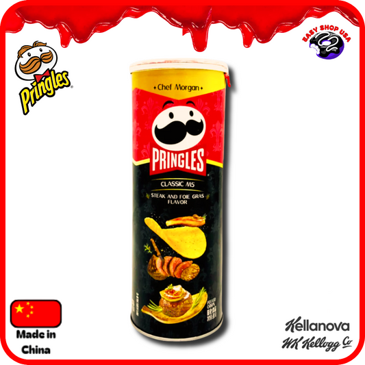 CHIPS PRINGLES - SAVEUR STEAK & FOIE GRAS - 80 g