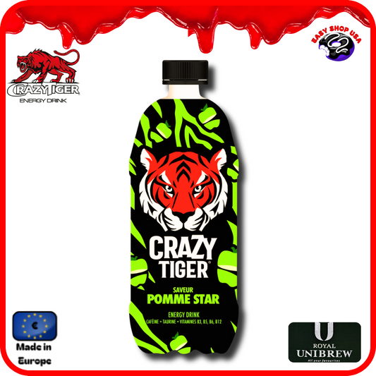 ENERGY DRINK - CRAZY TIGER - POMME STAR - 1 L