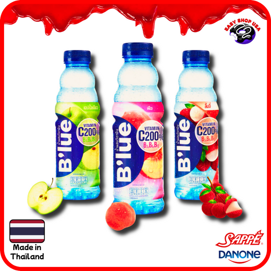 B'LUE - LITCHI / PÊCHE / POMME VERTE - 50 cl