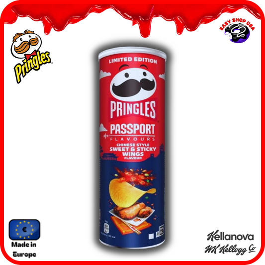 PRINGLES - PASSPORT - AILES DE POULET SUCRÉES - 165 g