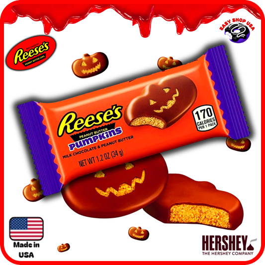 REESE'S – PUMPKINS – CHOCOLAT & BEURRE DE CACAHUÈTE – 34 g