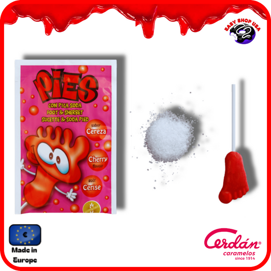 🎁 SUCETTE PIED & POUDRE ACIDE - CERISE - 20g (100% off)